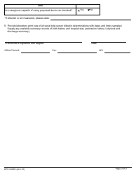 Form HFS2305H Questionnaire for Home Phototherapy - Illinois, Page 2