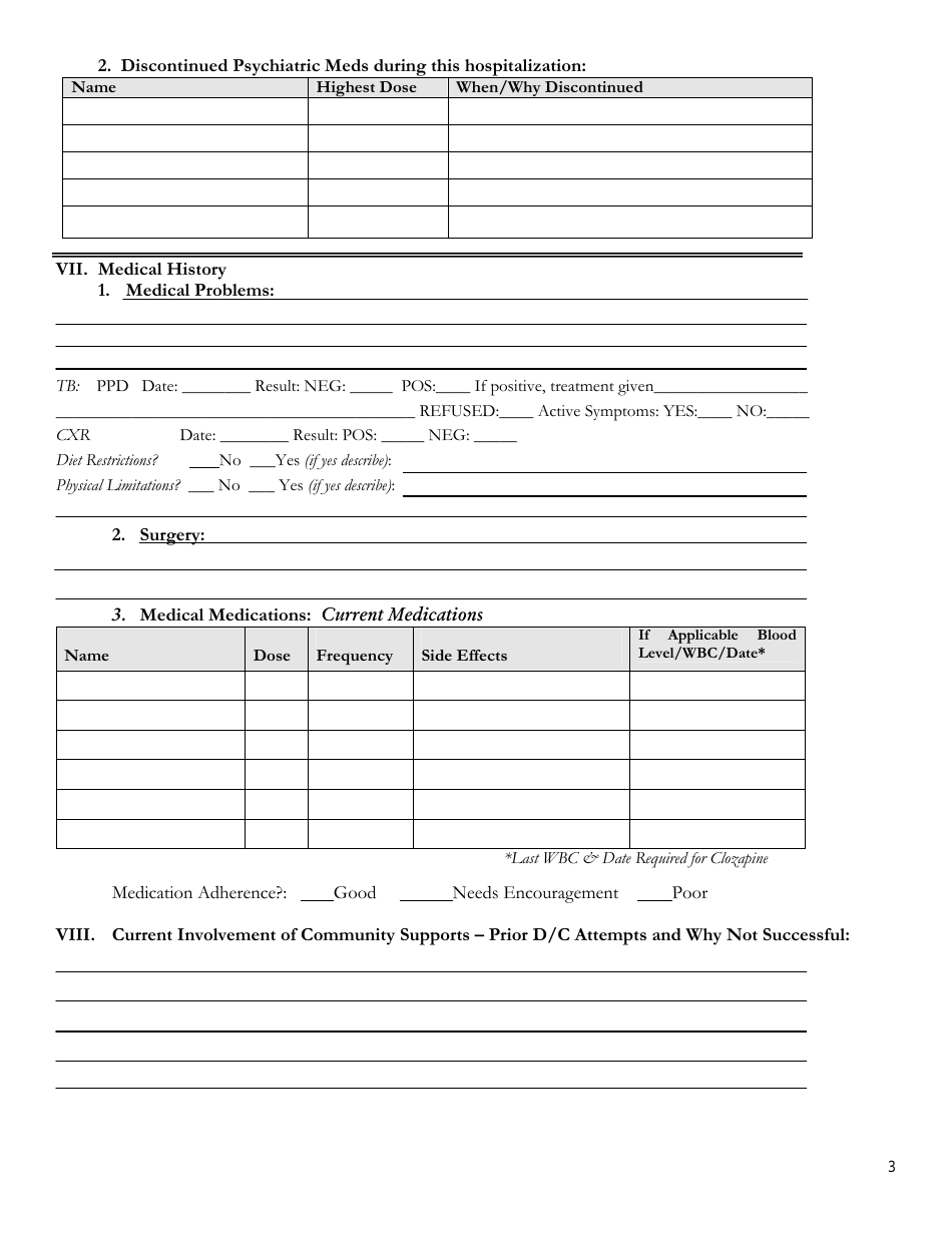 Dmh Continuing Care Referral Transfer Form for Adults - Massachusetts, Page 3