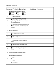 Housemate Survey Form - Missouri, Page 2