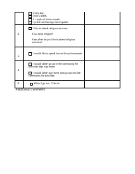 Housemate Survey Form - Missouri, Page 5