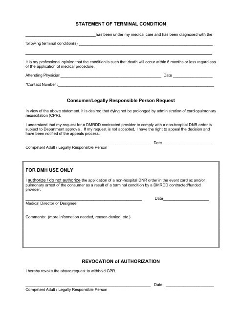 Missouri Statement of Terminal Condition - Fill Out, Sign Online and ...