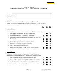 Form D-40 Employee/Employer Relationship Determination - Hawaii