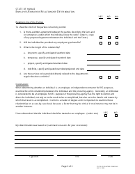 Form D-40 Employee/Employer Relationship Determination - Hawaii, Page 2