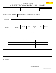 Form D-41 &quot;Authorization to Pay Individual (Non-employee)&quot; - Hawaii