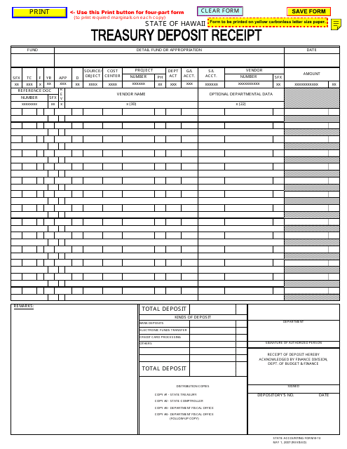 Form B-13  Printable Pdf
