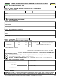 Form 10-313 &quot;Vehicle Bill of Sale/Odometer Disclosure Statement&quot; - Arkansas