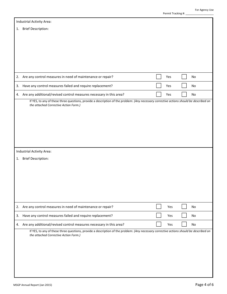 Msgp Annual Reporting Form - Alaska, Page 4