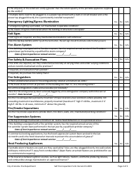 Self-fire Inspection Worksheet - City of Jerome, Idaho, Page 2
