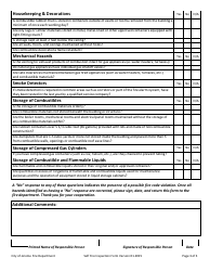 Self-fire Inspection Worksheet - City of Jerome, Idaho, Page 3