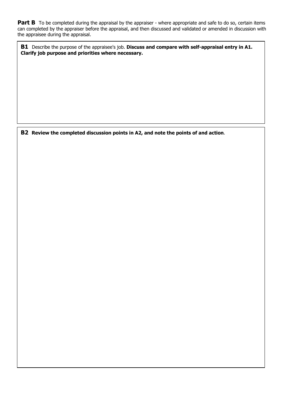 Performance Appraisal Form Template, Page 4