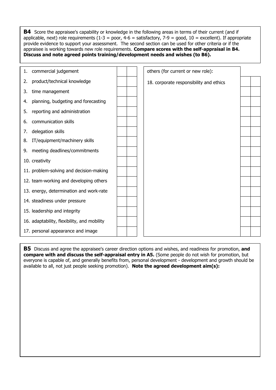 Performance Appraisal Form Template - Fill Out, Sign Online And 