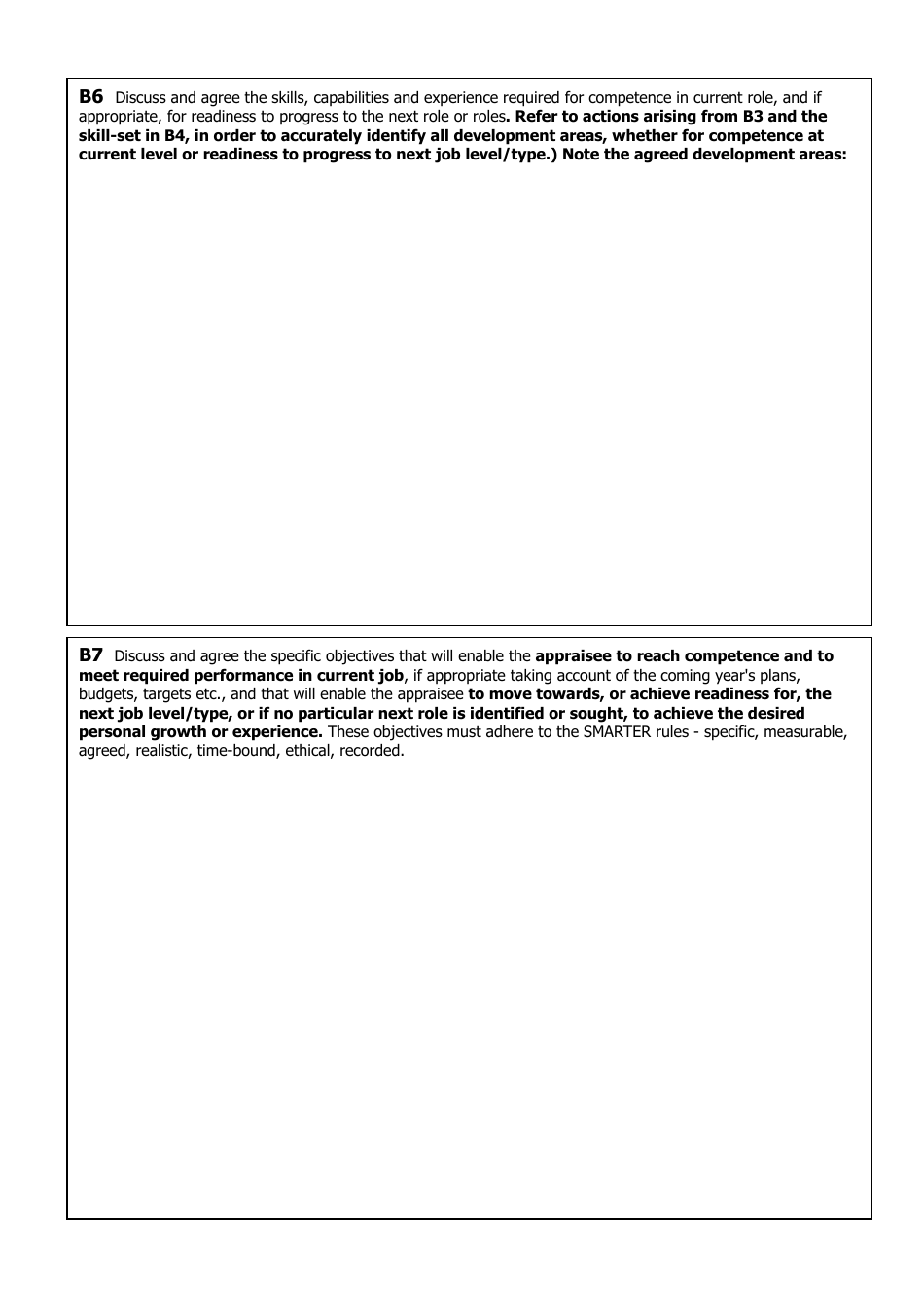 Performance Appraisal Form Template, Page 7