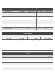 &quot;Rental Resume Template for Tenant&quot;, Page 3