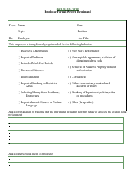 Document preview: Employee Formal Written Reprimand Template