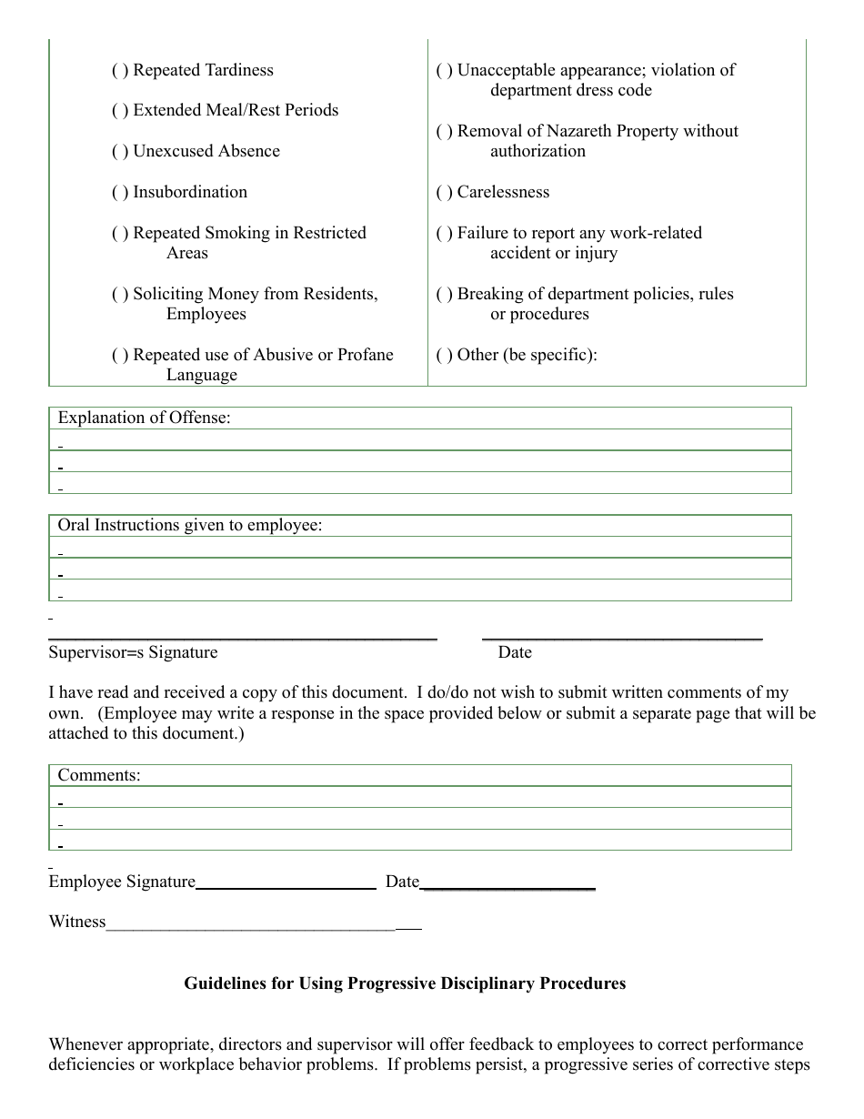 Employee Formal Written Reprimand Template - Fill Out, Sign Online and ...