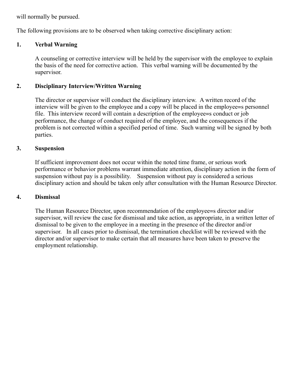 Employee Formal Written Reprimand Template, Page 4