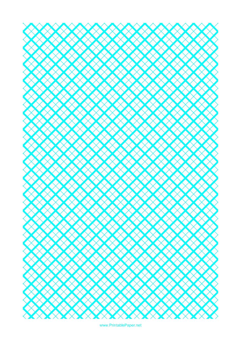 Cyan 1 Cm Quilt Grid Graph Paper Template - 2x2
