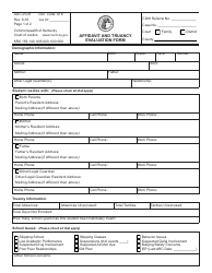 Form AOC-JV-41 Affidavit and Truancy Evaluation Form - Kentucky