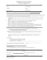 Form HIPAA-F-11 &quot;Audit Trail Request Form&quot; - Massachusetts