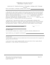 Form HIPAA-F-6 Authorization for Taking/Use/Disclosure of Photographs, Audiotapes, and/or Videotapes - Massachusetts, Page 2