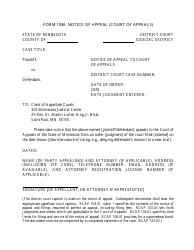 Document preview: Form 103A Notice of Appeal (Court of Appeals) - Minnesota