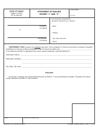 Form 5F-P-183 Uncontested Divorce Without Children (Instructions and Forms) - Hawaii, Page 14