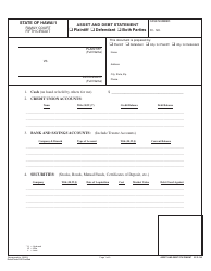 Form 5F-P-183 Uncontested Divorce Without Children (Instructions and Forms) - Hawaii, Page 19