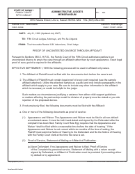 Form 5F-P-183 Uncontested Divorce Without Children (Instructions and Forms) - Hawaii, Page 21