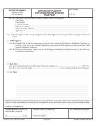 Form 5F-P-183 Uncontested Divorce Without Children (Instructions and Forms) - Hawaii, Page 28
