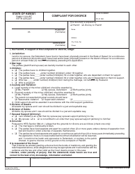 Form 5F-P-183 Uncontested Divorce Without Children (Instructions and Forms) - Hawaii, Page 7
