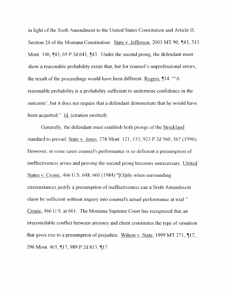 Petition for Postconviction Relief - Montana, Page 10