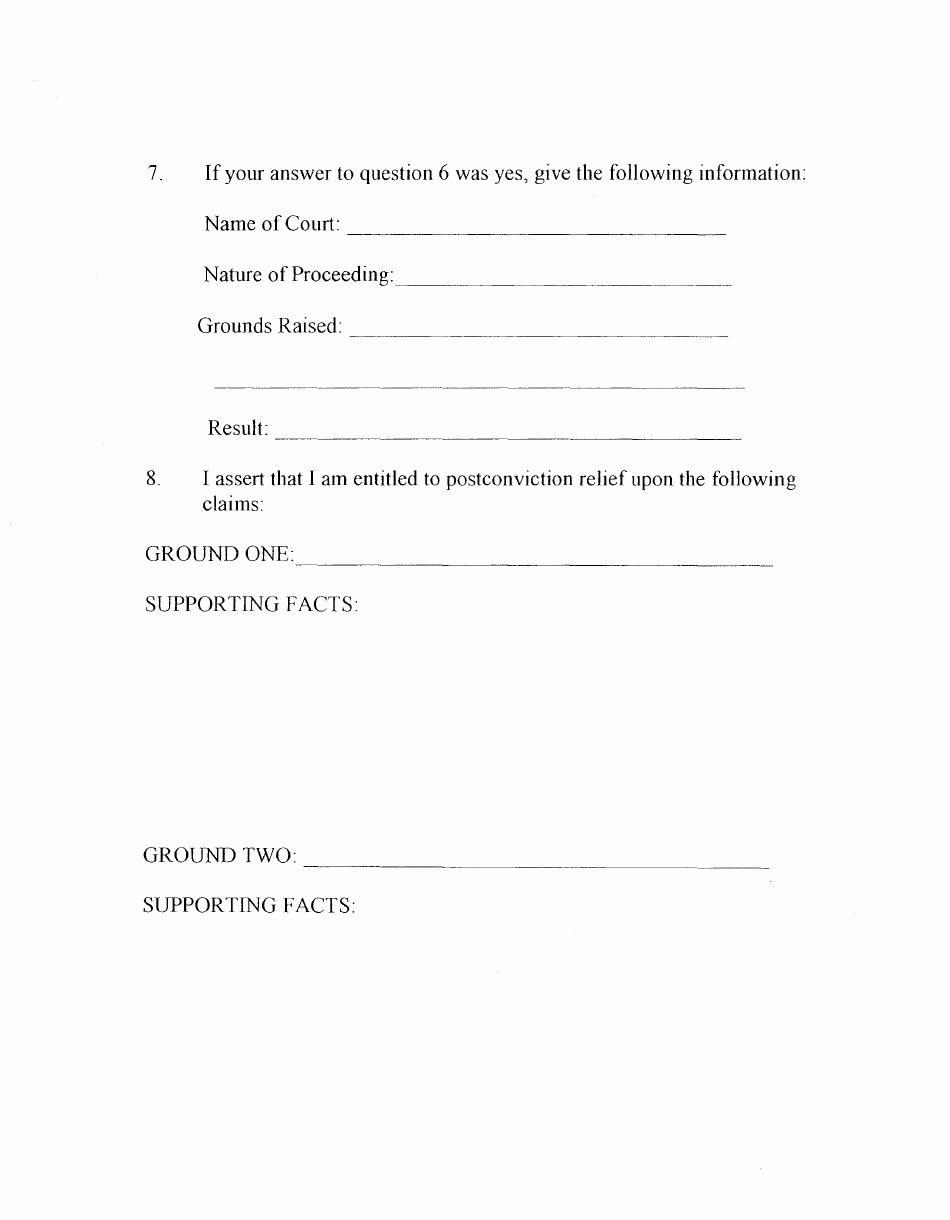 Petition for Postconviction Relief - Montana, Page 4