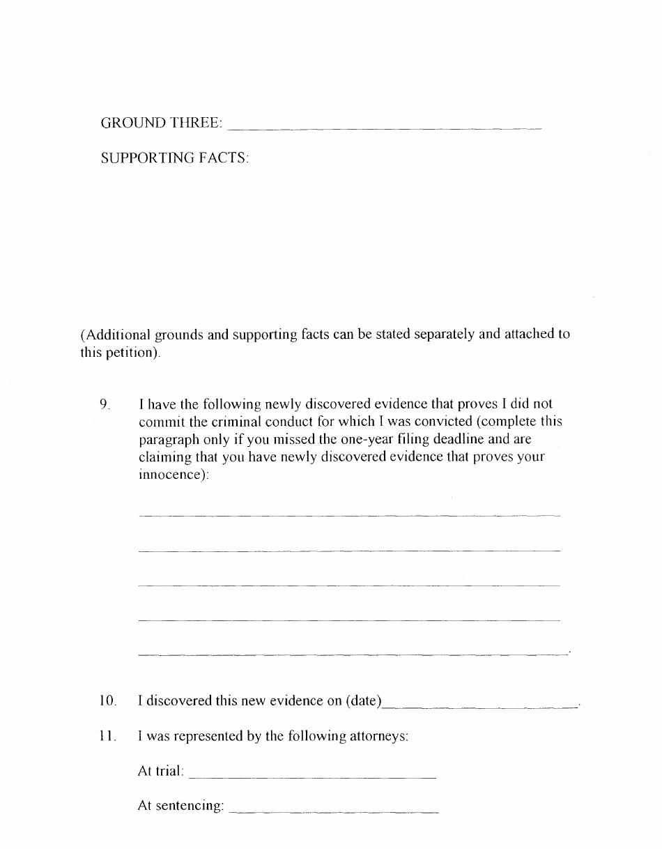 Petition for Postconviction Relief - Montana, Page 5