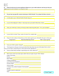 Form AOC-JV-38 Affidavit and Beyond Control of Parent Evaluation Form - Kentucky, Page 3