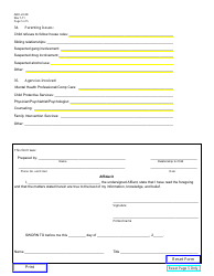 Form AOC-JV-38 Affidavit and Beyond Control of Parent Evaluation Form - Kentucky, Page 5