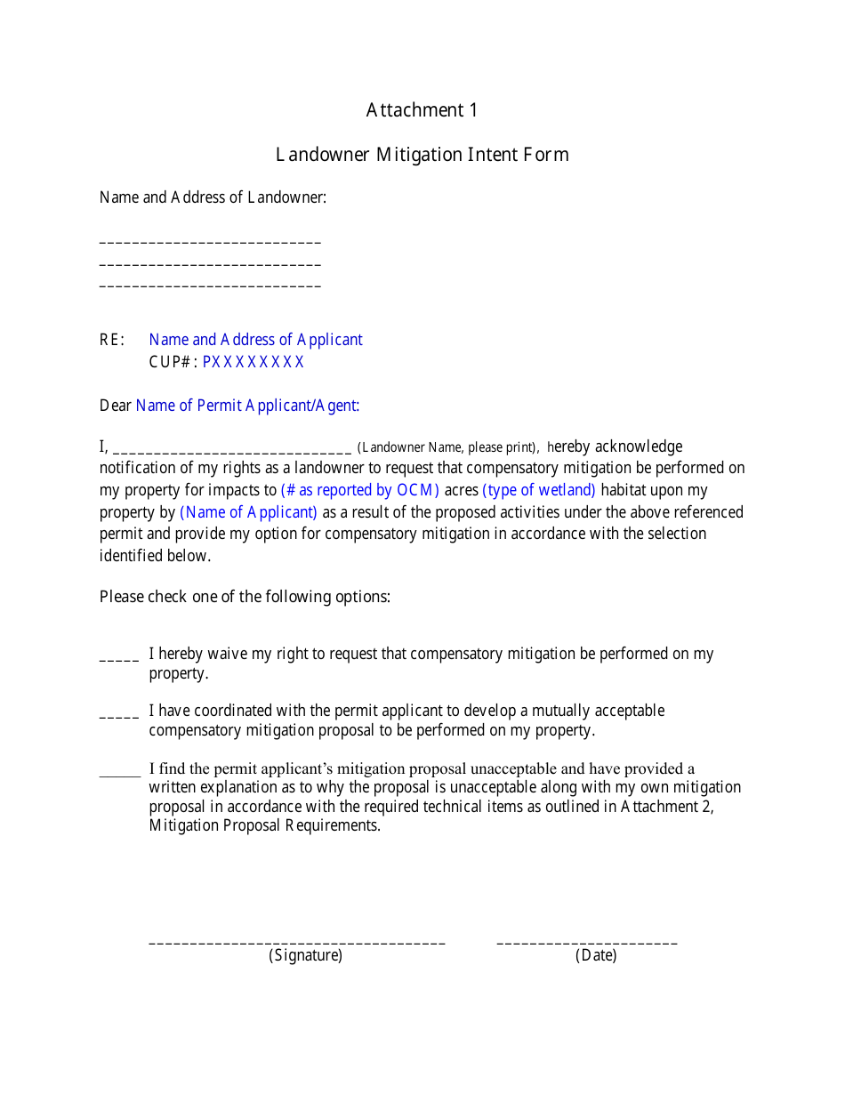Ocm Letter to Applicant - Applicant Is Not Landowner - Louisiana, Page 3