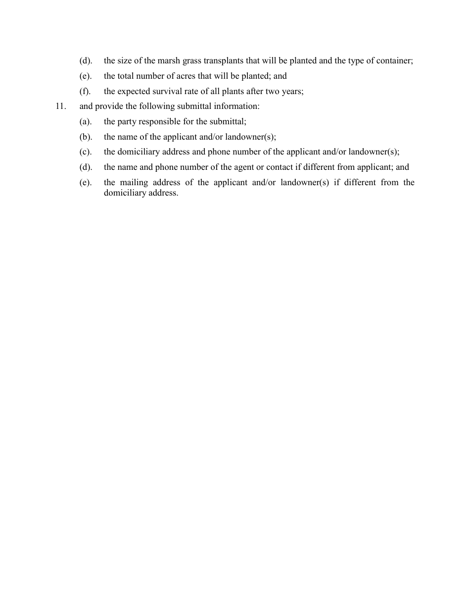 Ocm Letter to Applicant - Applicant Is Not Landowner - Louisiana, Page 6