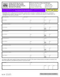 Document preview: Form NPM Notification to Sell Prepaid Merchandise, Burial Products, Services or Contracts - Kansas