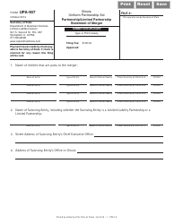 Form UPA-907 Partnership/Limited Partnership Statement of Merger - Illinois