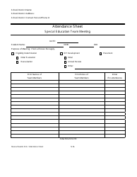 Form N3A &quot;Attendance Sheet&quot; - Massachusetts