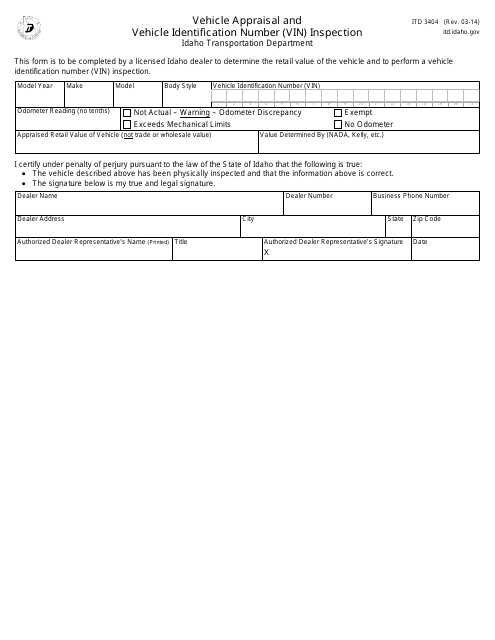 form-itd3404-download-fillable-pdf-or-fill-online-vehicle-appraisal-and