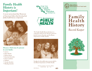 Document preview: Form IOCI0024-10 Family Health History Record Keeper - Illinois