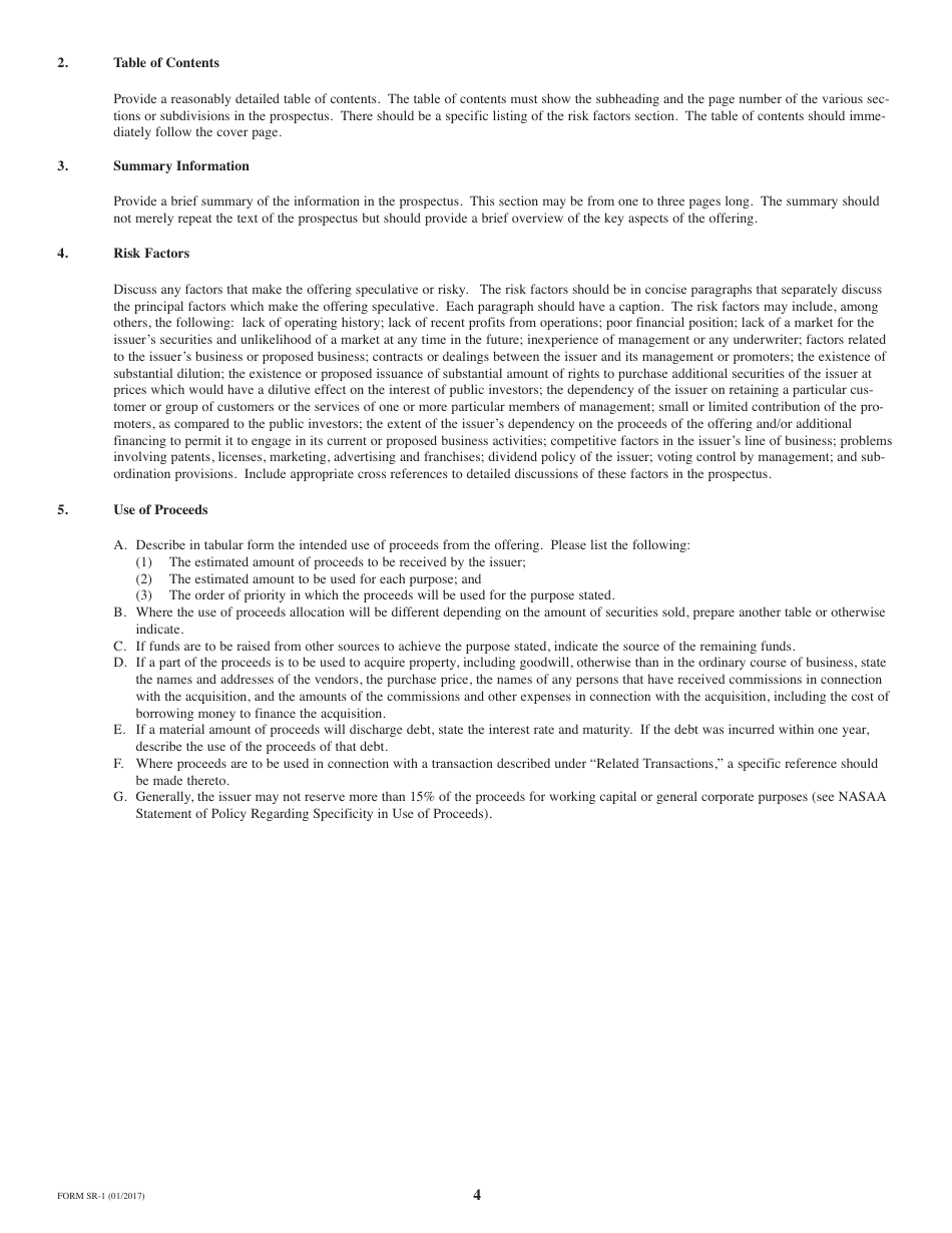 Form SR-1 Form of Prospectus for Registration of Securities by Qualification - Missouri, Page 4