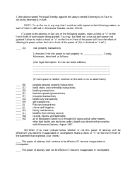 Statutory Short Form Power of Attorney Minnesota Statutes, Section 523.23 - Minnesota, Page 2