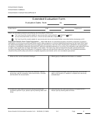 Form EE-1-2 Extended Evaluation Form - Massachusetts