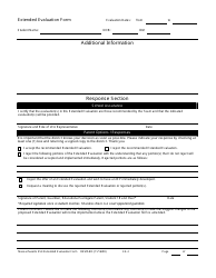 Form EE-1-2 Extended Evaluation Form - Massachusetts, Page 2