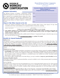 Document preview: Form WC-106 Workers' Compensation Poster - Missouri