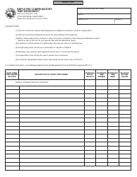 State Form 42386 Employee Compensatory Time Worksheet - Indiana