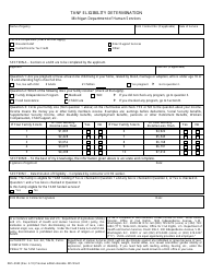 Document preview: Form DHS-3043 TANF Eligibility Determination - Michigan