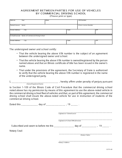 Form CDTS-69  Printable Pdf